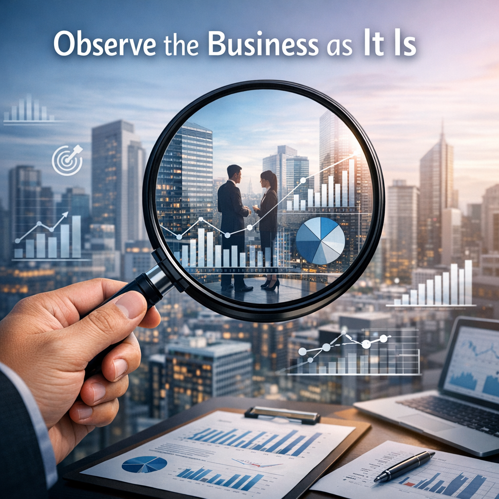 observe a business as it is